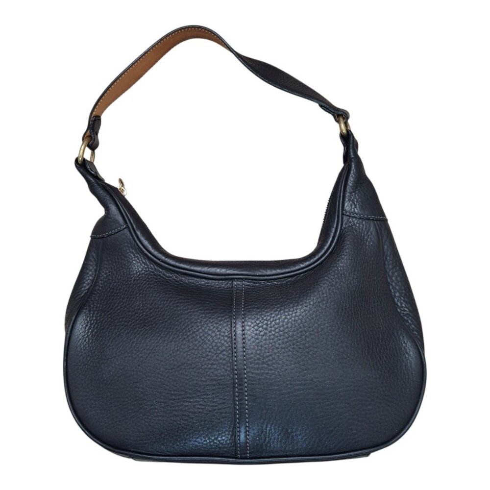 Coach Women's Vintage Black leather Shoulder Hobo Bag Purse C Lining 9624 - Picture 2 of 11